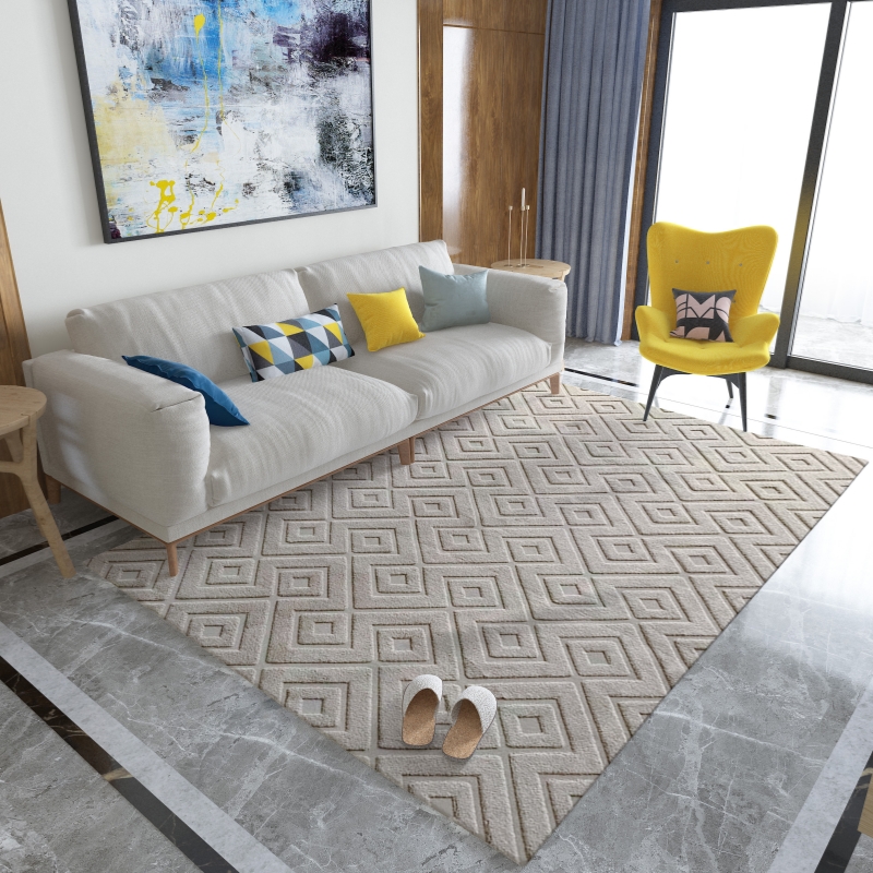 Jacquard Faux Fur Carpet Super-Soft Luxurious Nordic-style Plain Color3.jpg