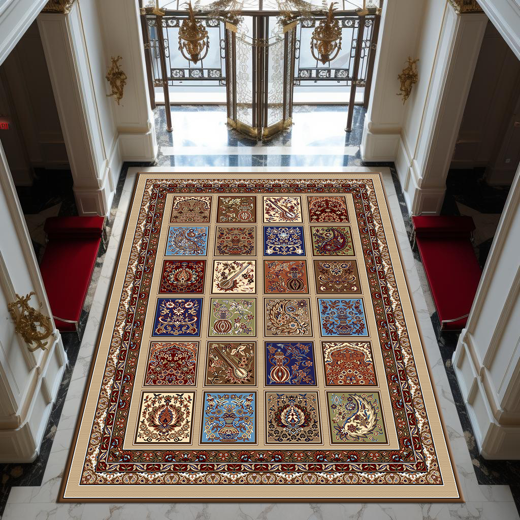 Custom Living Room Luxurious European puzzle  3D printed Carpet Oversize 300*400 cm Carpets and Rugs