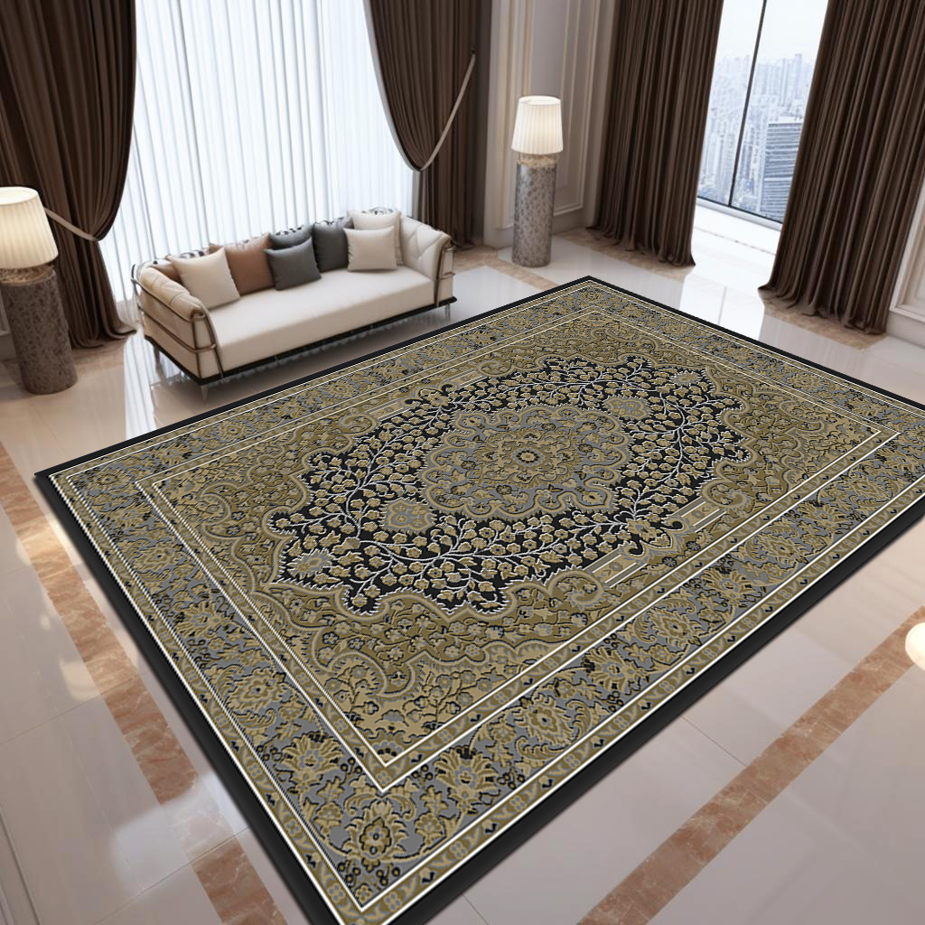 Luxury Vintage Retro Persia KELARE Velvet Carpet Home Decor Room Carpet, New Material With Anti-slip Backing
