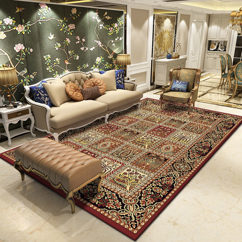 Modern Chinese Style Luxury KELARE Velvet Carpet for Living Room Shinny New Surface Material with Anti-slip felt dot Backing
