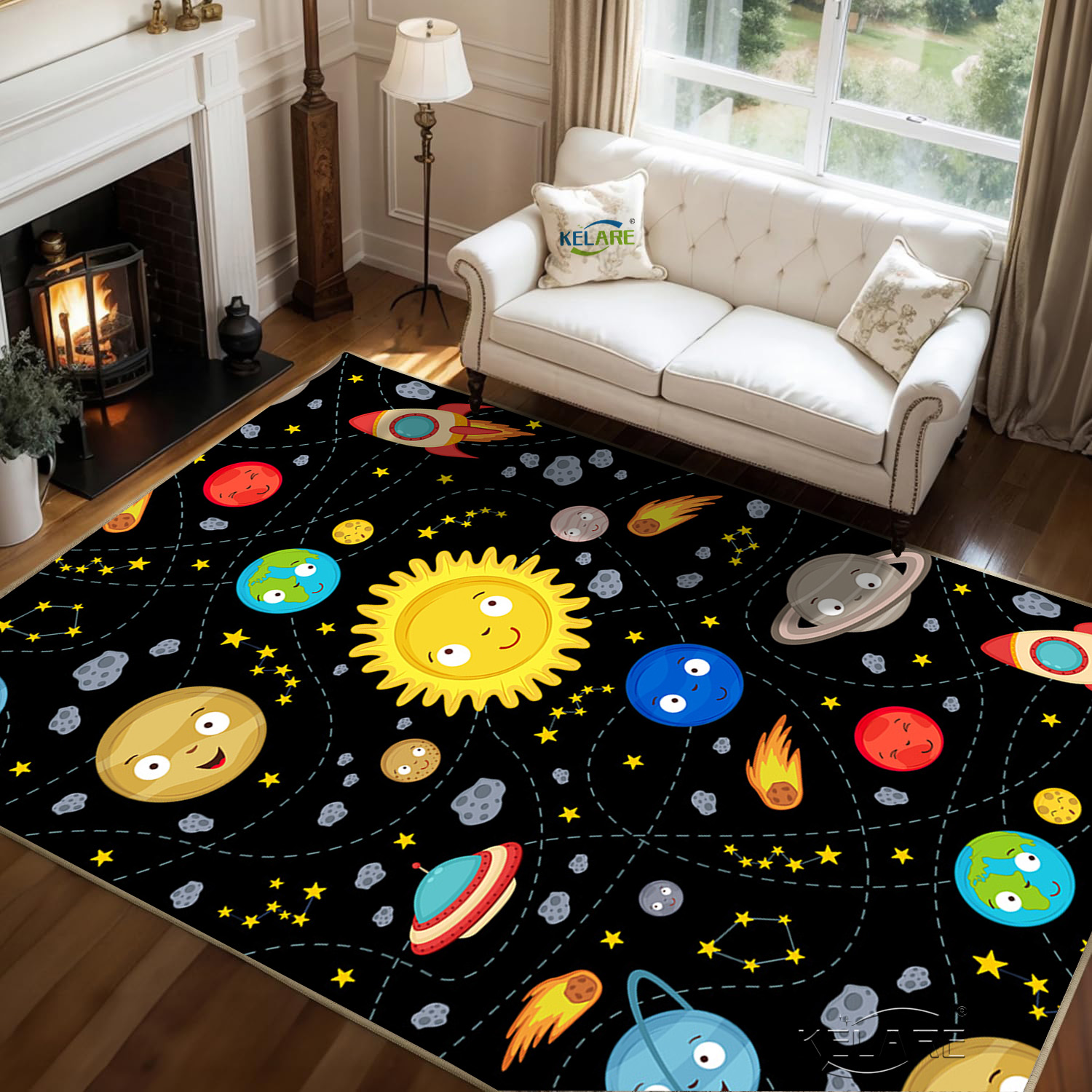 Child carpet 180*220 160*210cm kids mats bejirong velvet soft surface