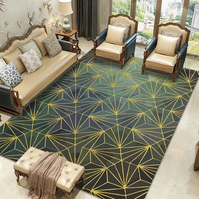 Hot Selling Custom Size Large Carpet Luxury Abstract Style 3d Printed Area Rug Living Room Area Rugs