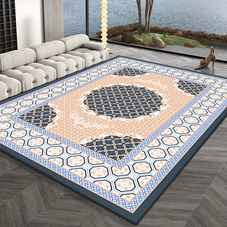 Modern Geometric Infinitely Color change Style 3d printed living room modern KELARE velvet carpets and Rugs Customized Size and Design Chinese Factory