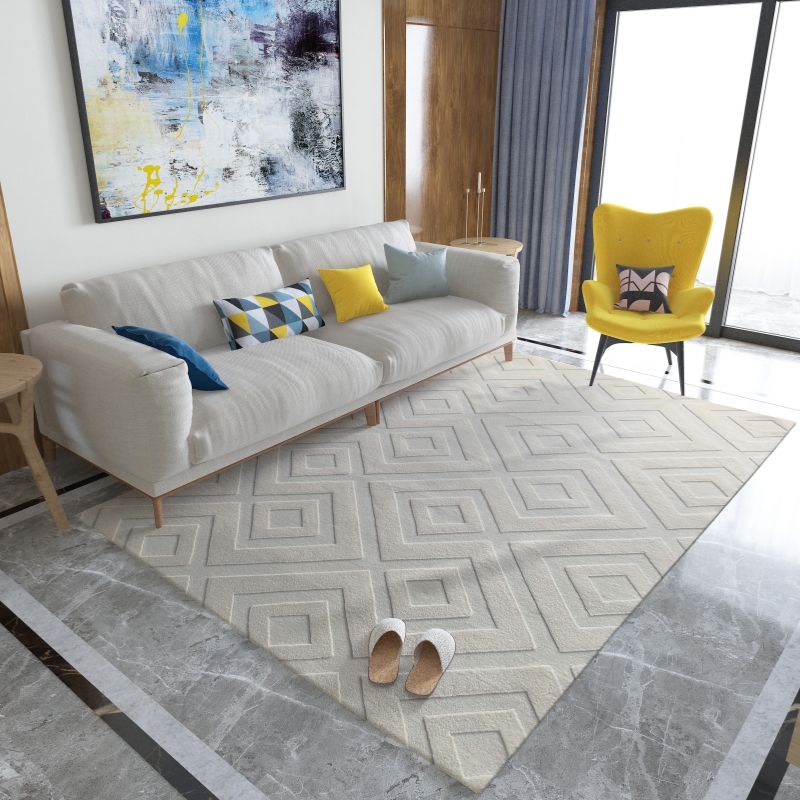 Jacquard Faux Fur Carpet Super-Soft Luxurious Nordic-style Plain Color5.jpg