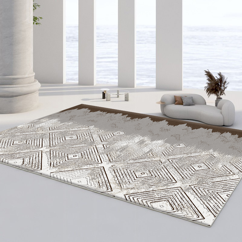 Wholesale Luxury Geometric Persian Abstract Style Living Room Modern KELARE Velvet Carpets For living Room Office Hotel 180*220cm 300*400cm Large Size Carpet and Rugs