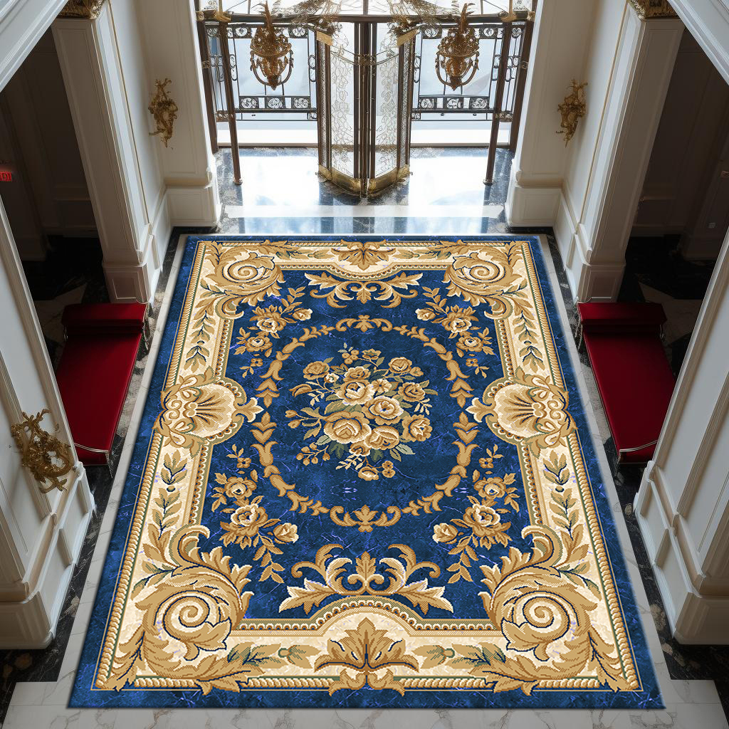 Wholesale Carpet Manufacture Floor Rugs Carpets European Palace Style 3d Printed Carpets and Rugs for Living Room Bedroom Soft Low Pile